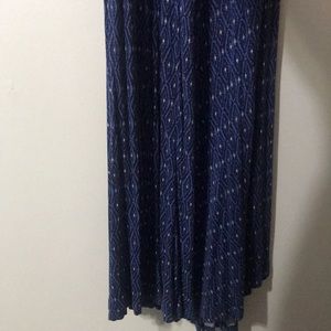 Slightly used, long blue dress.